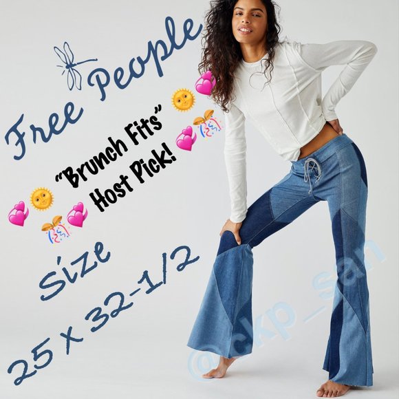 Free People Boheme Flare Jeans Sz 25